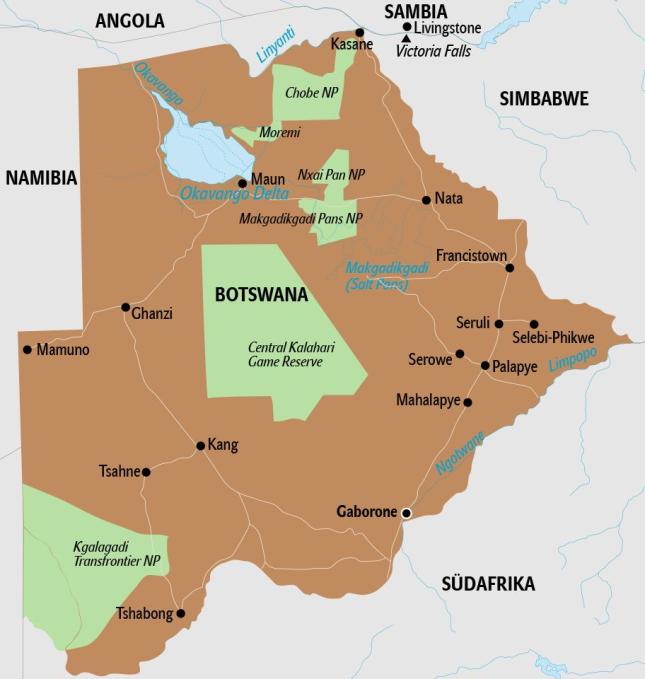 Botswana_Karte