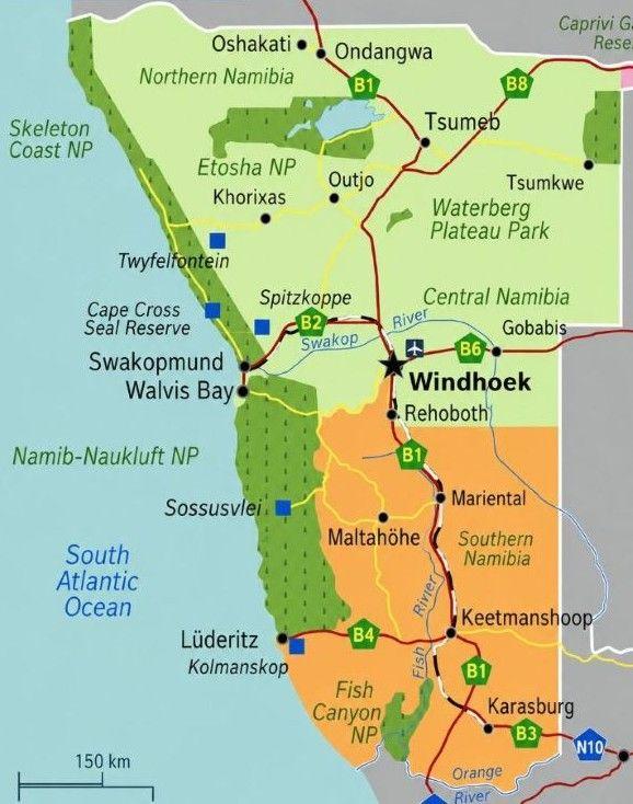 Namibia_Karte