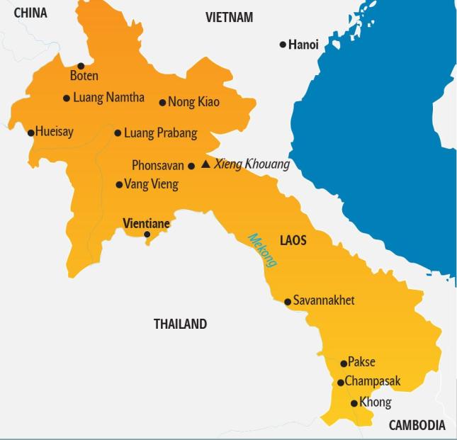 Laos_Karte