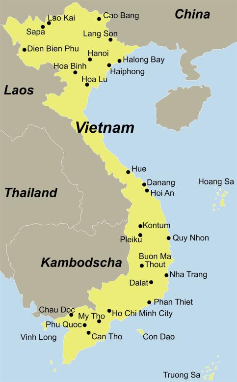 Vietnam_Karte