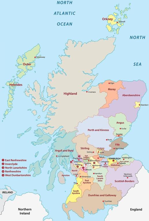 Schottland_Karte